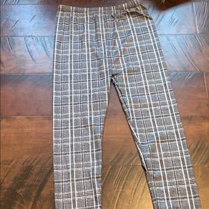 Plaid leggings